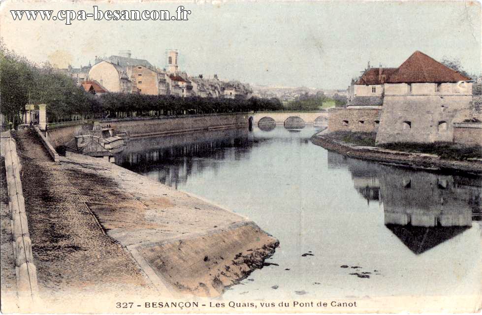 BESANÇON - Les Quais, vus du Pont de Canot